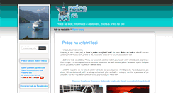 Desktop Screenshot of prace-na-lodi.cz